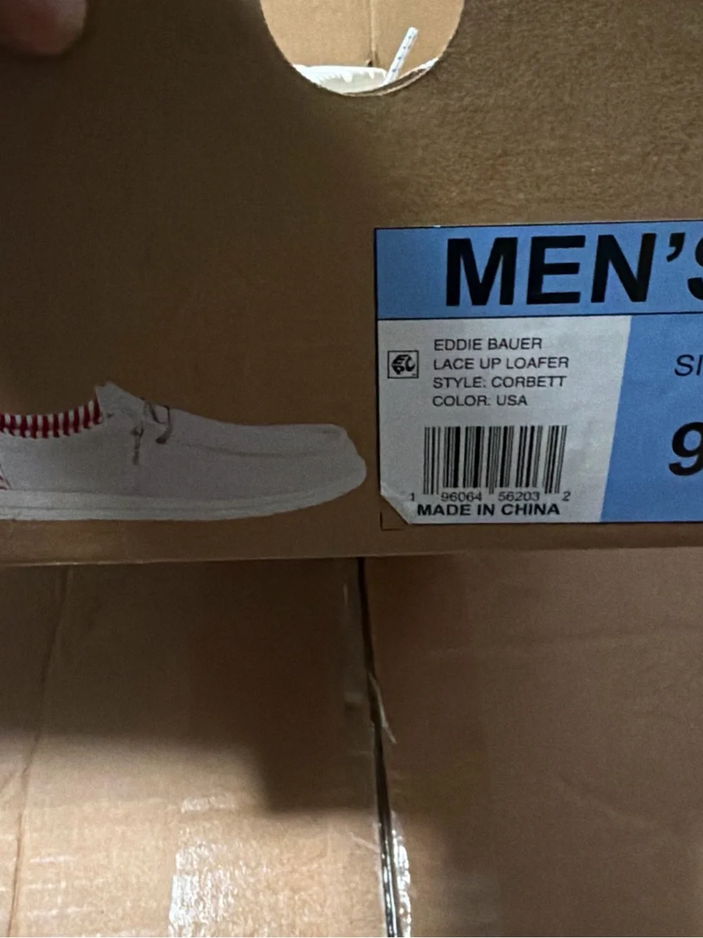 Eddie Bauer Men's Canvas Loafer  Sz 9